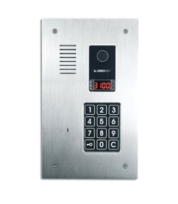 Panel domofonowy Laskomex CP-3123R z czytnikiem zbliżeniowym RFID, pionowy, stal nierdzewna