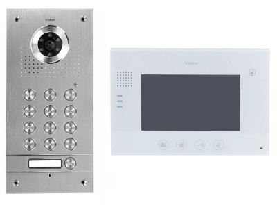 Jednorodzinny zestaw wideodomofonowy VIDOS - monitor 7 M670 i panel z szyfratorem S561D, podtynkowy