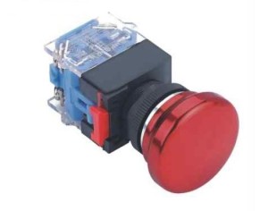 LAS0-K-11MB/R/24/FP przycisk grzybkowy czerwony