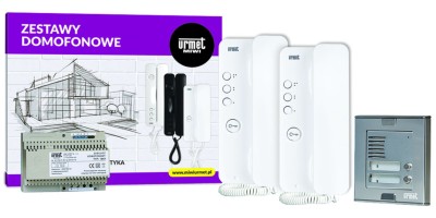Miwi-Urmet SET-KOM-MIRO zestaw domofonowy dwurodzinny Sinthesi S2/MIRO z interkomem