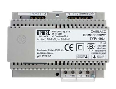 Wzmacniacz domofonowy analogowy Miwi-Urmet 19L1 z interkomem