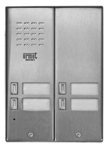 Panel rozmówny 4-przyciskowy Miwi-Urmet MIWUS 5025/4D z daszkiem, dwurzędowy