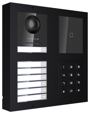 Vidos ONE S2101D-RF-N stacja bramowa wielorodzinna z RFID i szyfratorem natynkowa