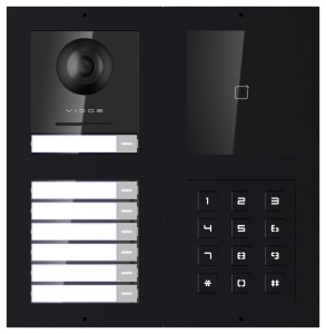 Vidos ONE S2201D-RF-N stacja bramowa wielorodzinna z RFID i szyfratorem podtynkowa
