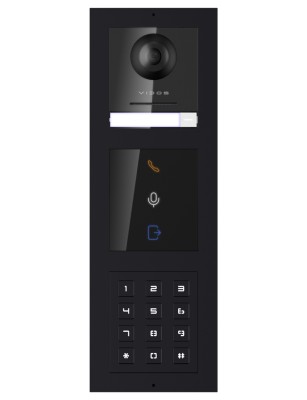 Vidos ONE S2201D-L stacja bramowa jednorodzinna z szyfratorem i sygnalizacją stanu pracy podtynkowa