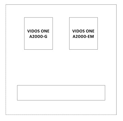 Skrzynka na listy VERONA z wideodomofonem IP Vidos One i czytnikiem RFID