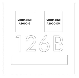 ZESTAW: skrzynka na listy VERONA z wyciętym napisem i kamerą wideodomofonu IP Vidos One, czytnik RFID