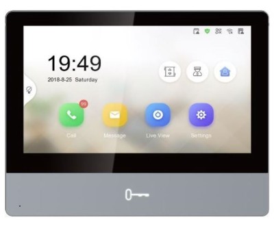 Hikvision DS-KH8350-WTE1 (EU) monitor z ekranem dotykowym 7" i modułem Wi-Fi