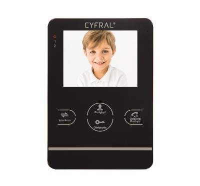 Monitor Cyfral V-4 z ekranem 4" czarny