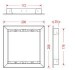 Ramka podtynkowa Elfon R2/170/P dwumodułowa