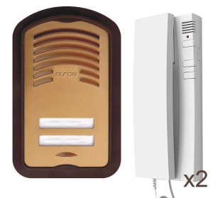Elfon B2 AU1 zestaw domofonowy dwurodzinny