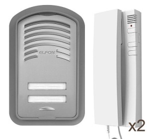 Elfon Z2 AU1 zestaw domofonowy dwurodzinny