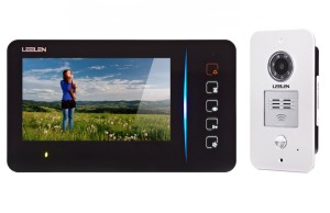Zestaw wideodomofonowy Leelen N60B-NO15PC z czytnikiem RFID, czarny monitor