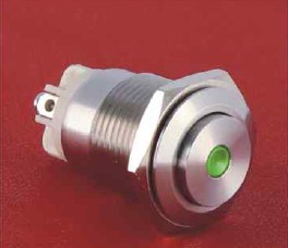 GQ16H-10D/L/.../S wandaloodporny przycisk 16 mm z podświetleniem punktowym i główką wystającą