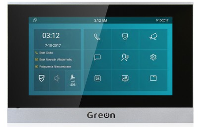 Monitor wideodomofonowy SIP GREON IP Lite GR-IS4-SL