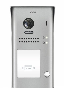 1-przyciskowa stacja bramowa z czytnikiem zbliżeniowym VIDOS DUO S1101A-2, natynkowa