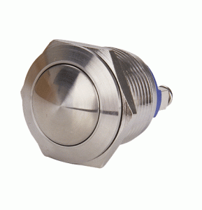 GQ16B-01/S rozwierny wandaloodporny przycisk 16 mm z główką sferyczną, stal nierdzewna