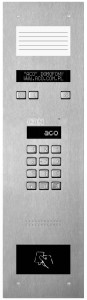 Cyfrowy panel domofonu ACO INSPIRO 14+ Master z elektroniczną listą lokatorów, małą listą i czytnikiem RFID