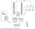 Schemat instalacji z elektroniką CC-500P
