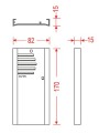 Modułowy panel rozmówny bez przycisków Elfon MDR0/170