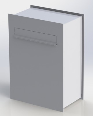 Przelotowa pionowa skrzynka na listy do wmurowania