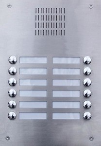 Panel domofonowy AS-12/U z 12 przyciskami, dwurzędowy
