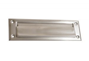 One-sided letterplate AG-000, stainless steel