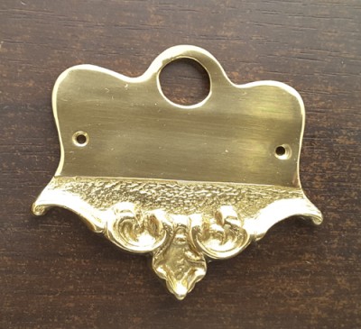 Mosiężny stylizowany szyld do przycisku dzwonkowego, GQ-KK08