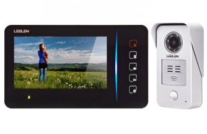 Zestaw wideodomofonowy Leelen N60B-NO15NC z czytnikiem RFID, czarny monitor