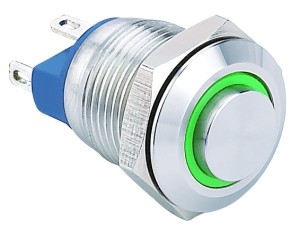 GQ12-AH-10E/xJ/.../S wandaloodporny przycisk 12 mm z podświetleniem pierścieniowym i główką wystającą