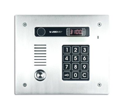 Panel domofonowy Laskomex CP-3113TP z czytnikiem kluczy Dallas (iButton), poziomy, stal nierdzewna