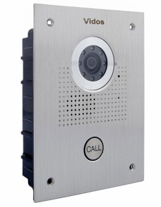 Panel Vidos S551 z kamerą i jednym przyciskiem stalowy
