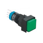 LAS2F-11 przycisk 12 mm z główką kwadratową i podświetleniem 