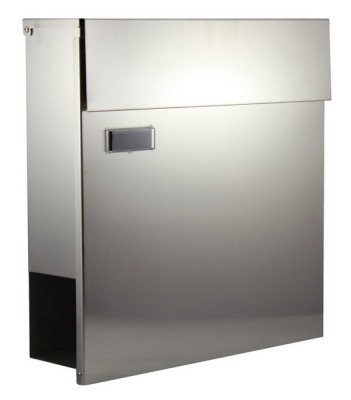 Skrzynka pocztowa do zawieszania z gazetnikiem, stal nierdzewna