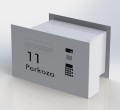 Przelotowa skrzynka na listy z zagiętym panelem przednim