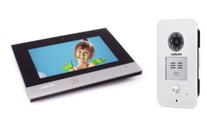 Zestaw wideodomofonowy Leelen N75B-NO15PC z pamięcią i czytnikiem RFID, czarny monitor