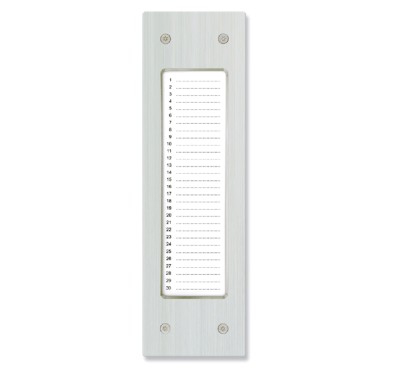 Panel informacyjny (lista lokatorów) Laskomex NP-2522 pionowy, do paneli stalowych