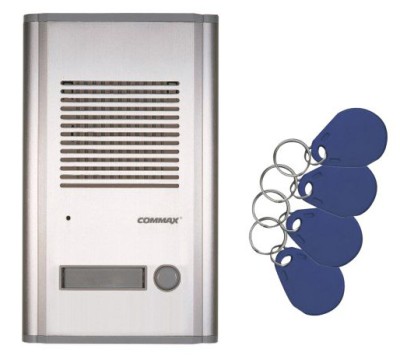 Panel domofonowy 1-przyciskowy COMMAX DR-201A/RFID podtynkowy