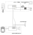 Zestaw domofonowy jednorodzinny Elfon Z1 Dual 2-żyłowy - schemat