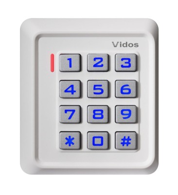 Zamek szyfrowy z czytnikiem RFID kart zbliżeniowych Vidos ZS40, biały