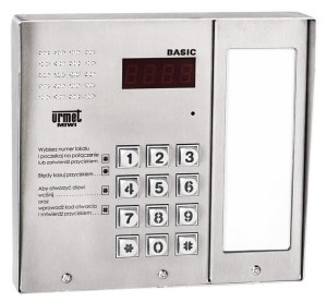 Panel BASIC z daszkiem i listą lokatorów