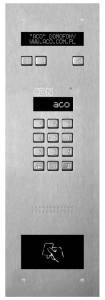 Cyfrowy panel domofonu ACO INSPIRO 5+ Master z elektroniczną listą lokatorów i czytnikiem RFID